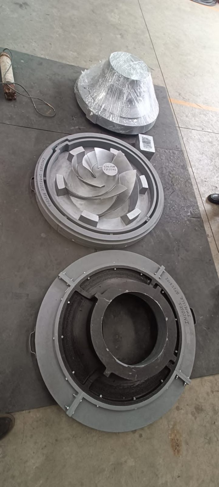 3D printed Incoses-branded impeller mould pattern