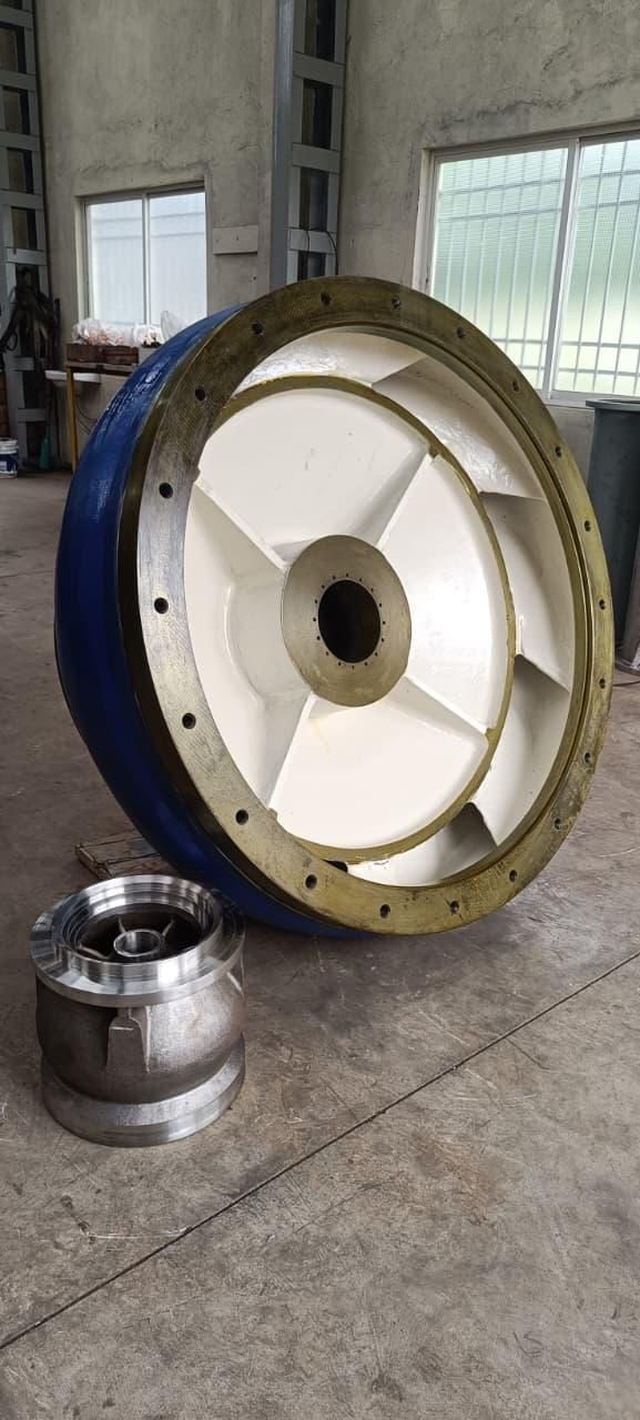 Large impeller with bronze trim ring