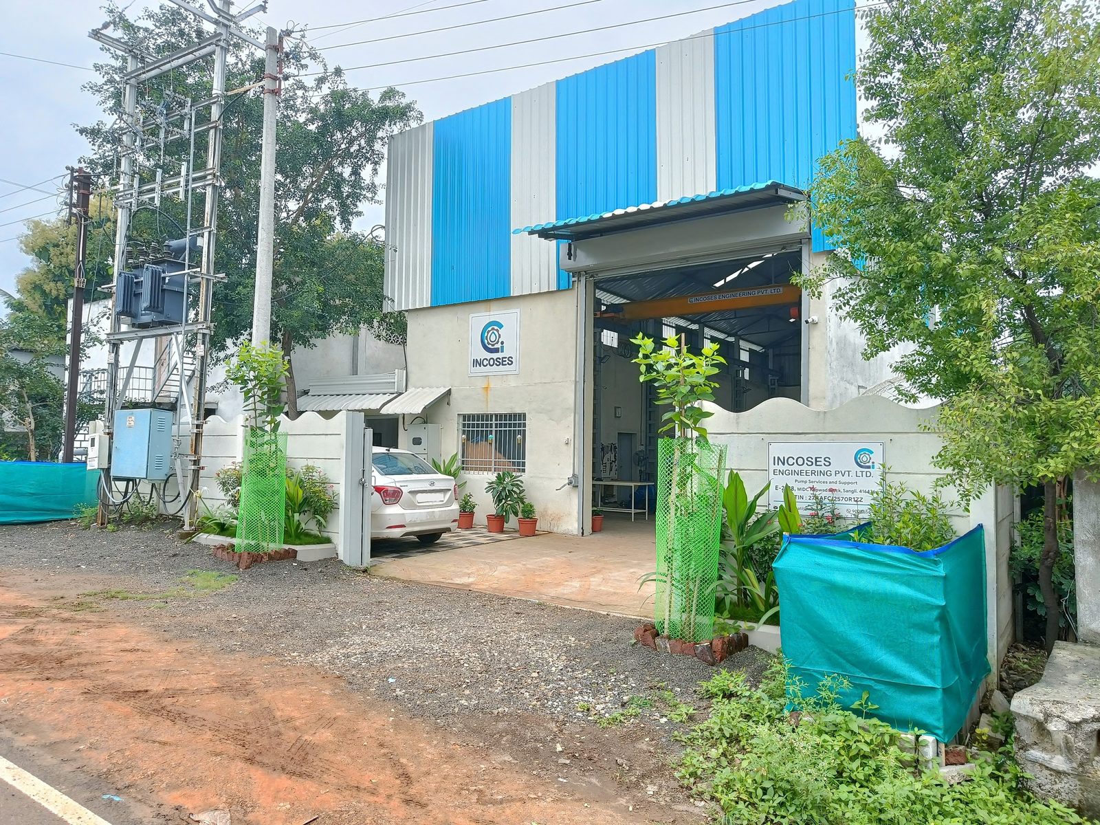 Incoses Engineering facility exterior at Kupwad MIDC, Sangli, Maharashtra