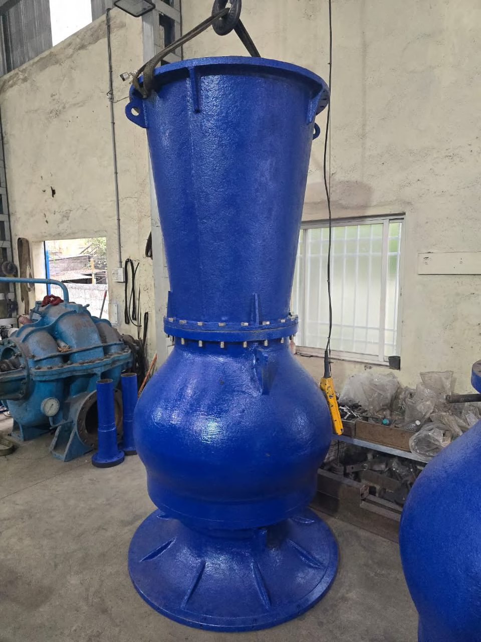 Fully assembled vertical pump